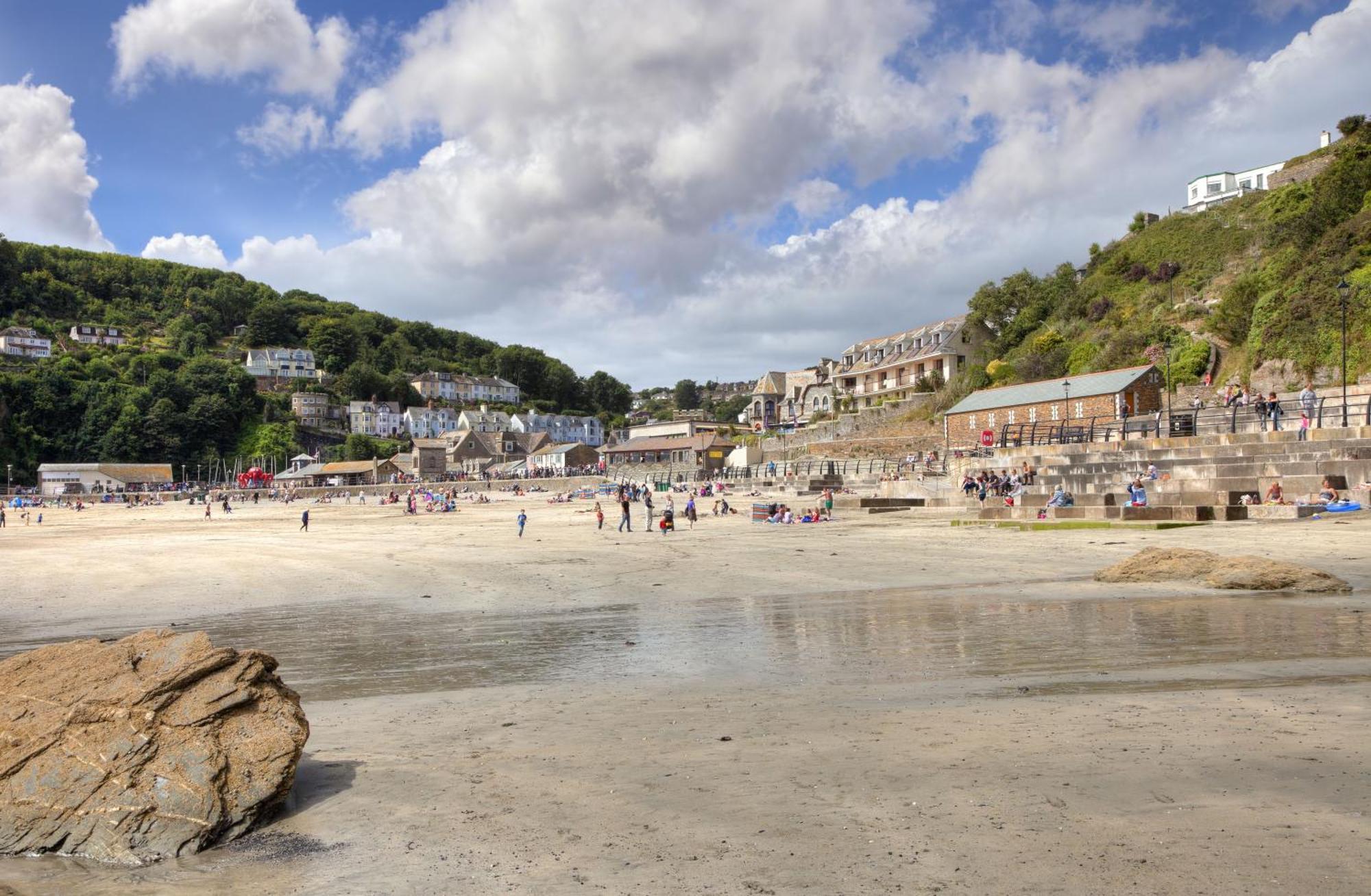 Historic Osborne House Very Close To The Beach Villa Looe Exterior foto